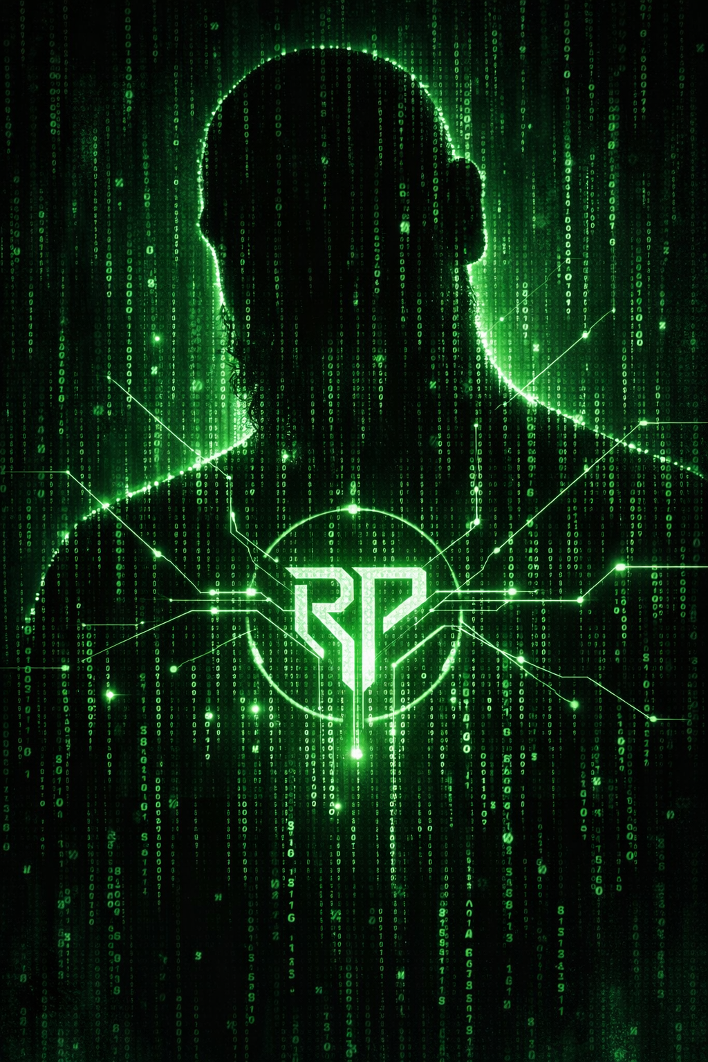 Stylized Ritual Pixels code portrait